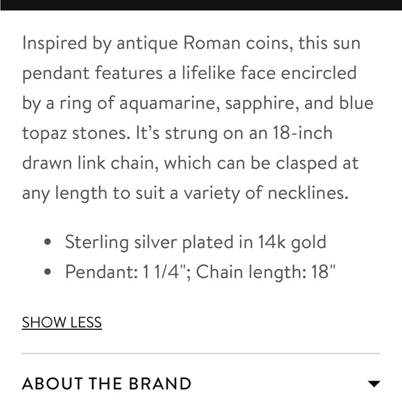 Gold and Black Pendant Necklace - Picture 6 of 7